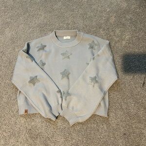 Simply Southern Gray Star Crewneck Sweater